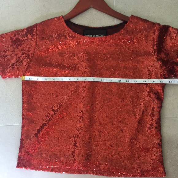 House of MuaMua red sequin top - Picture 5 of 10